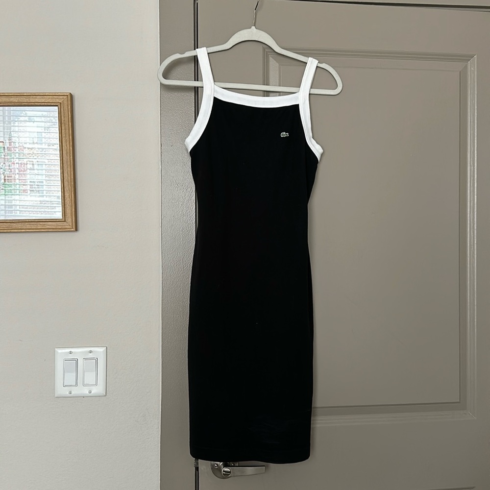 Lacoste dress, 90s style with white piping